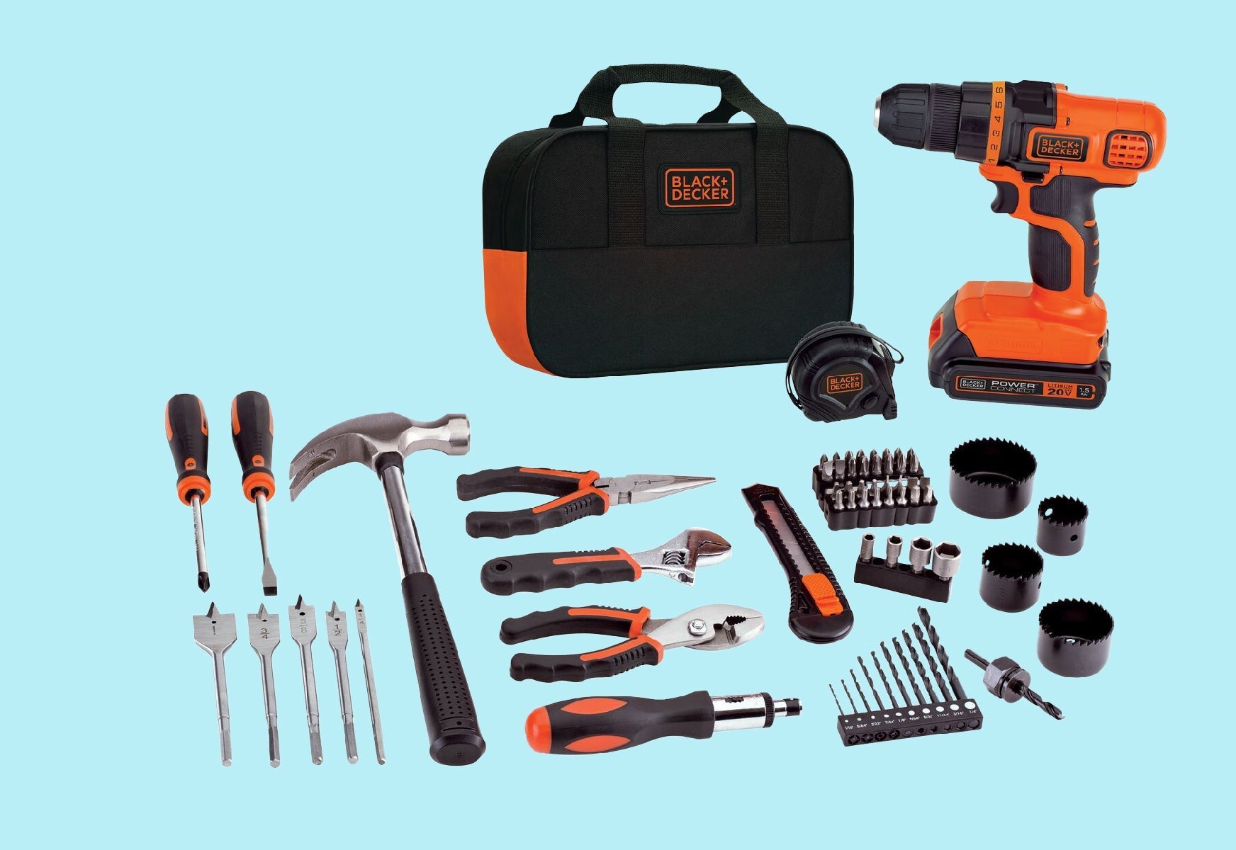 Black-and-decker tool set
