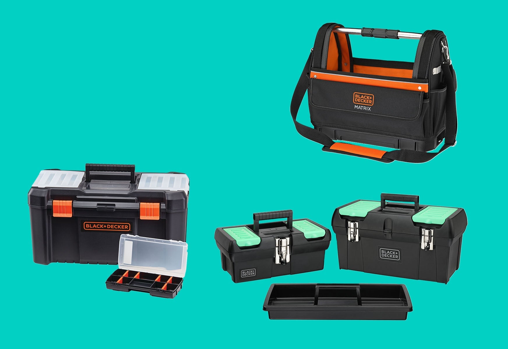 Black-and-decker tool boxes