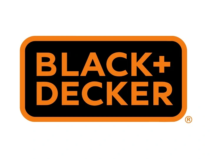 Black-and-decker orange + black stacked logo