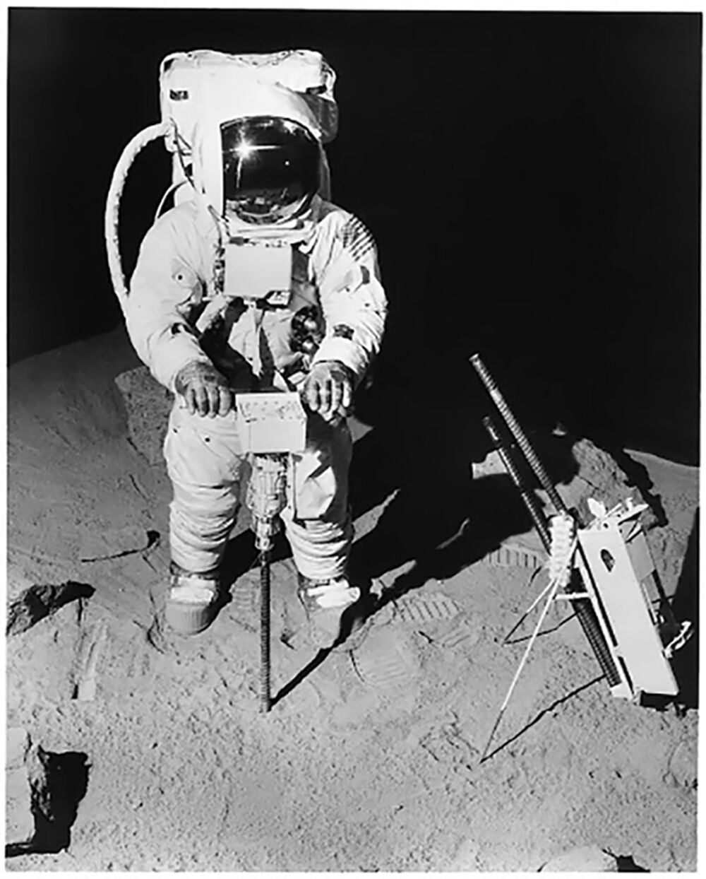 Black-and-decker drill used on the moon