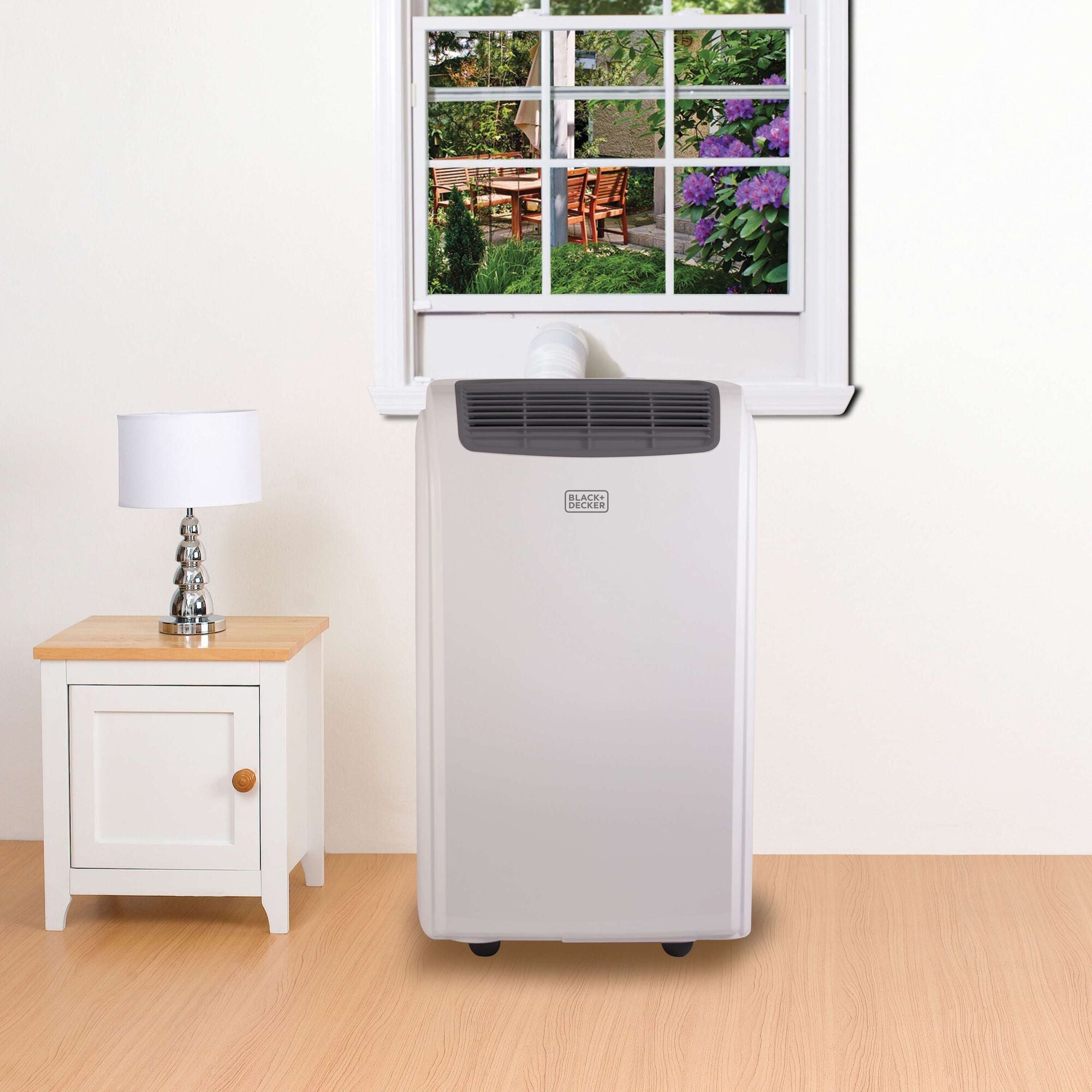 Black-and-decker portable air conditioner in a room