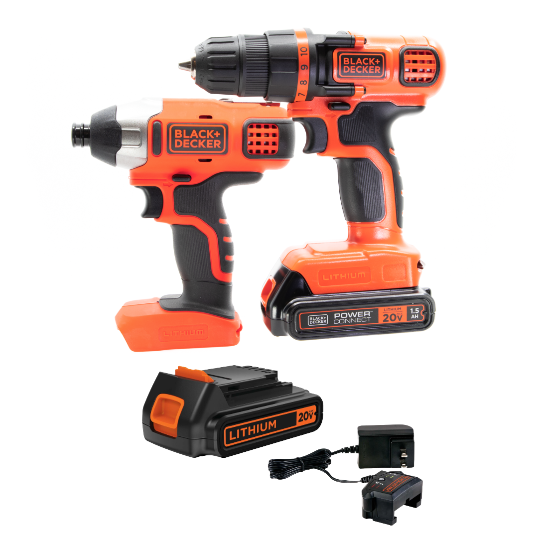 Different types of drills by Black-and-decker