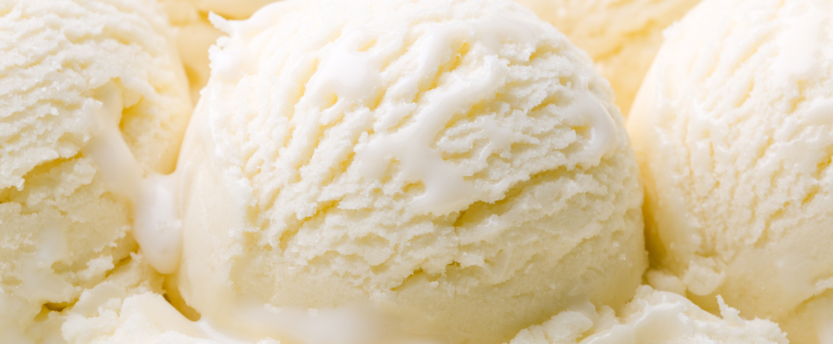 close up of vanilla ice cream