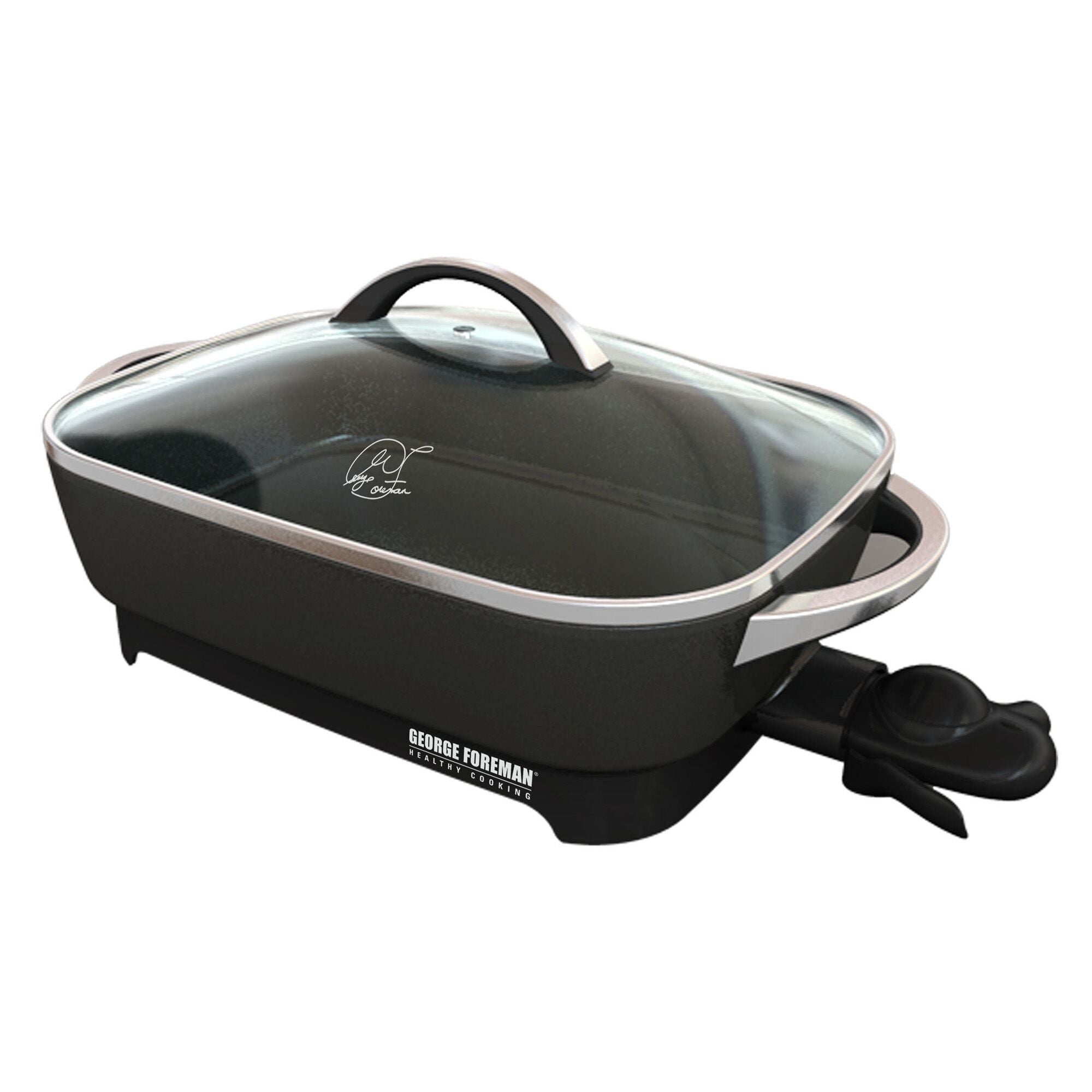 Family Sized Electric Skillet; Black