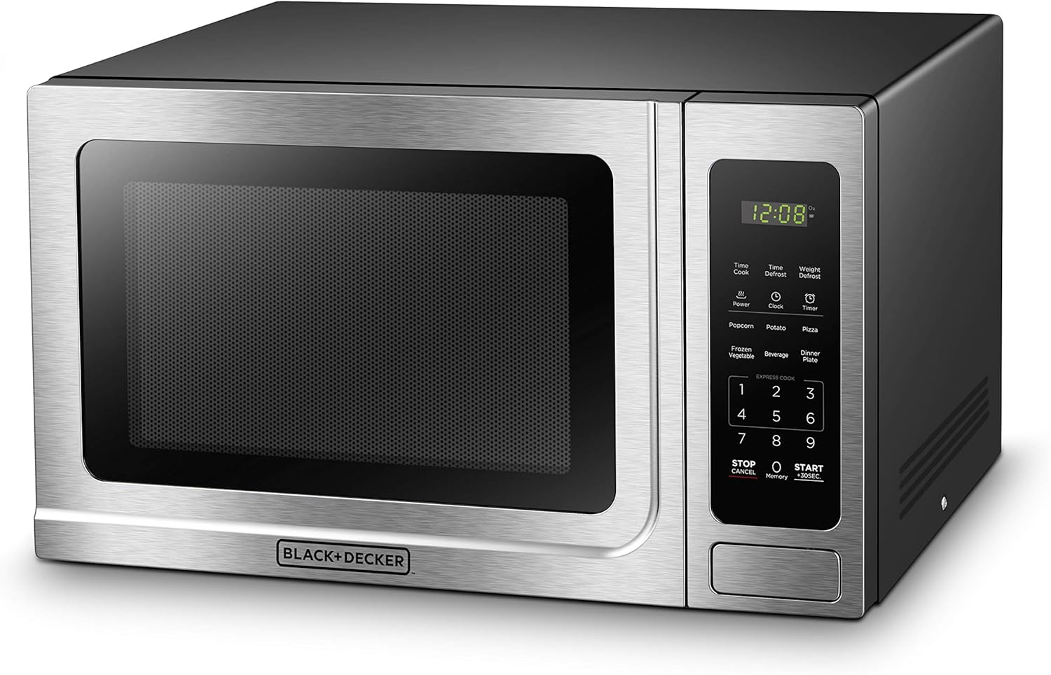 BLACK+DECKER® Digital Microwave Oven, Child Safety Lock, Stainless Steel