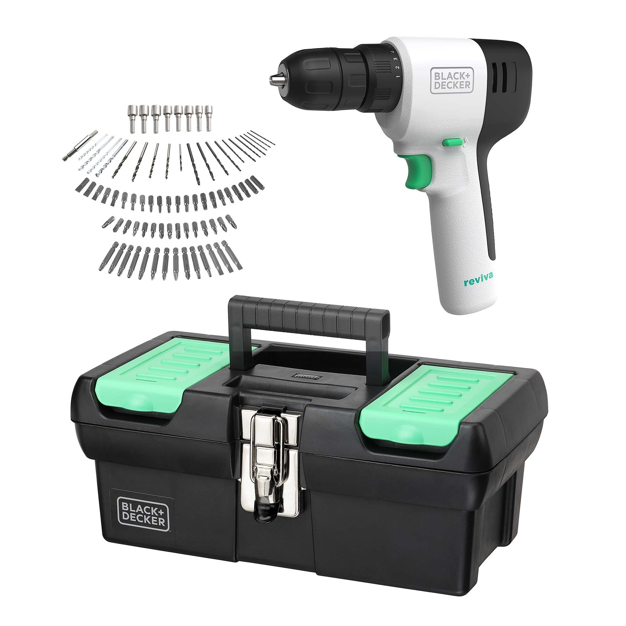 Black-and-decker reviva™ 12V MAX* MAX Drill/Driver Kit with Tool Box and 80pc Accessories Kit