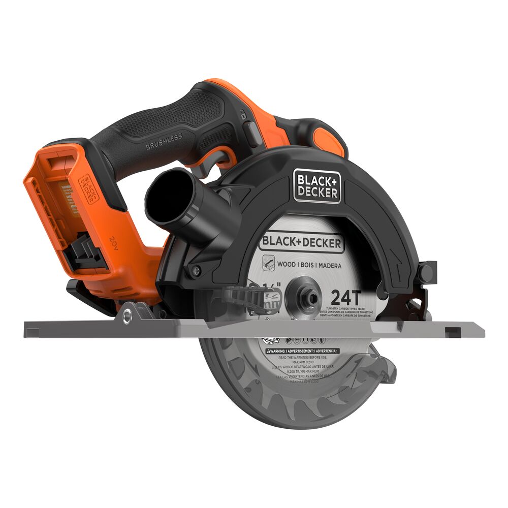BLACK+DECKER® 20V MAX* POWERCONNECT™ Cordless Brushless 6-1/2 in. Circular Saw (Battery & Charger Not Included)