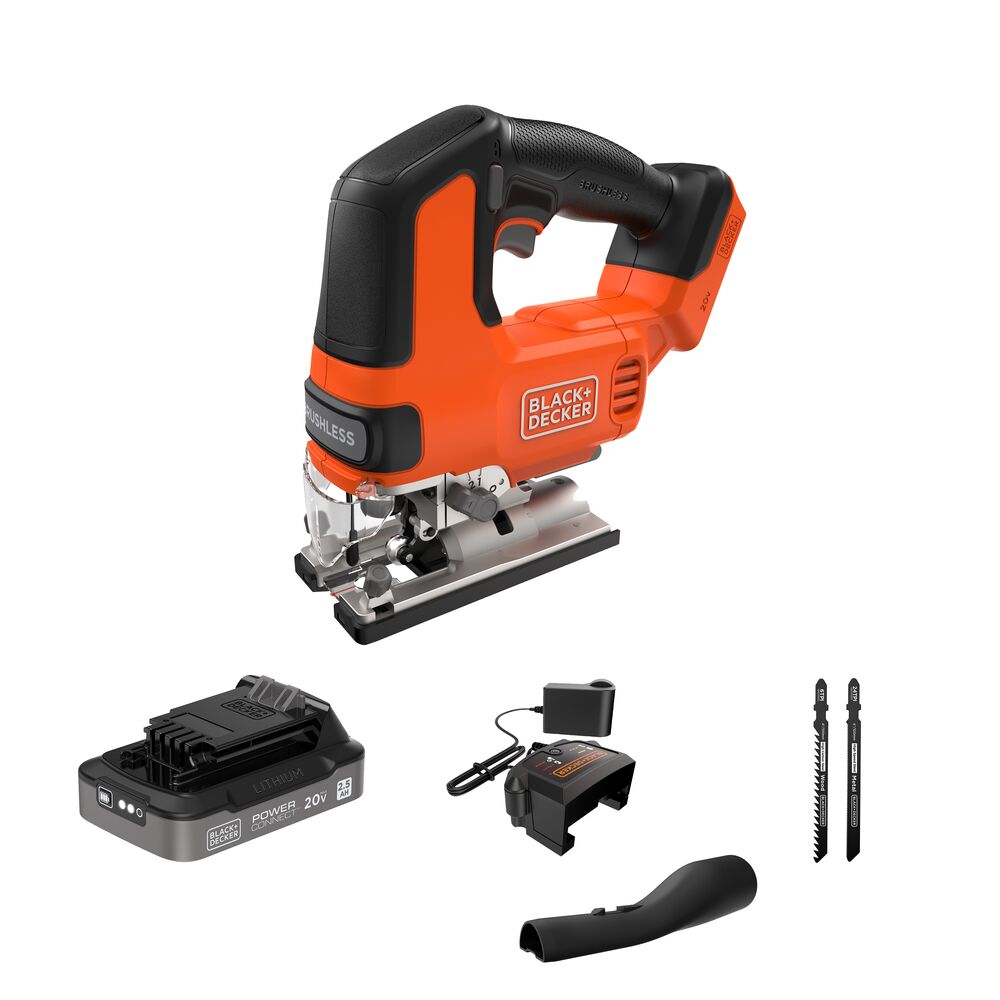 BLACK+DECKER® 20V MAX* POWERCONNECT™ Cordless Brushless Jig Saw Kit (Battery & Charger Included)