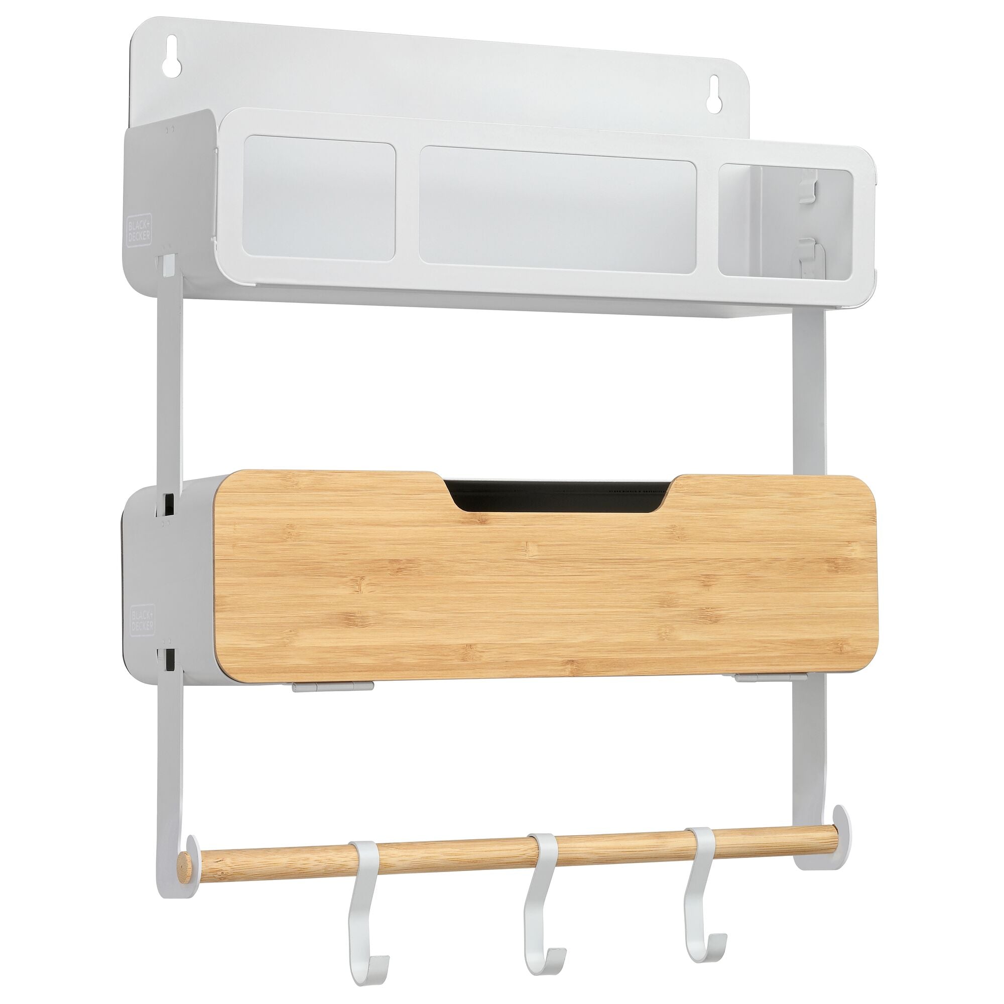 BLACK+DECKER® Hanging Rack System Combo Kit, White
