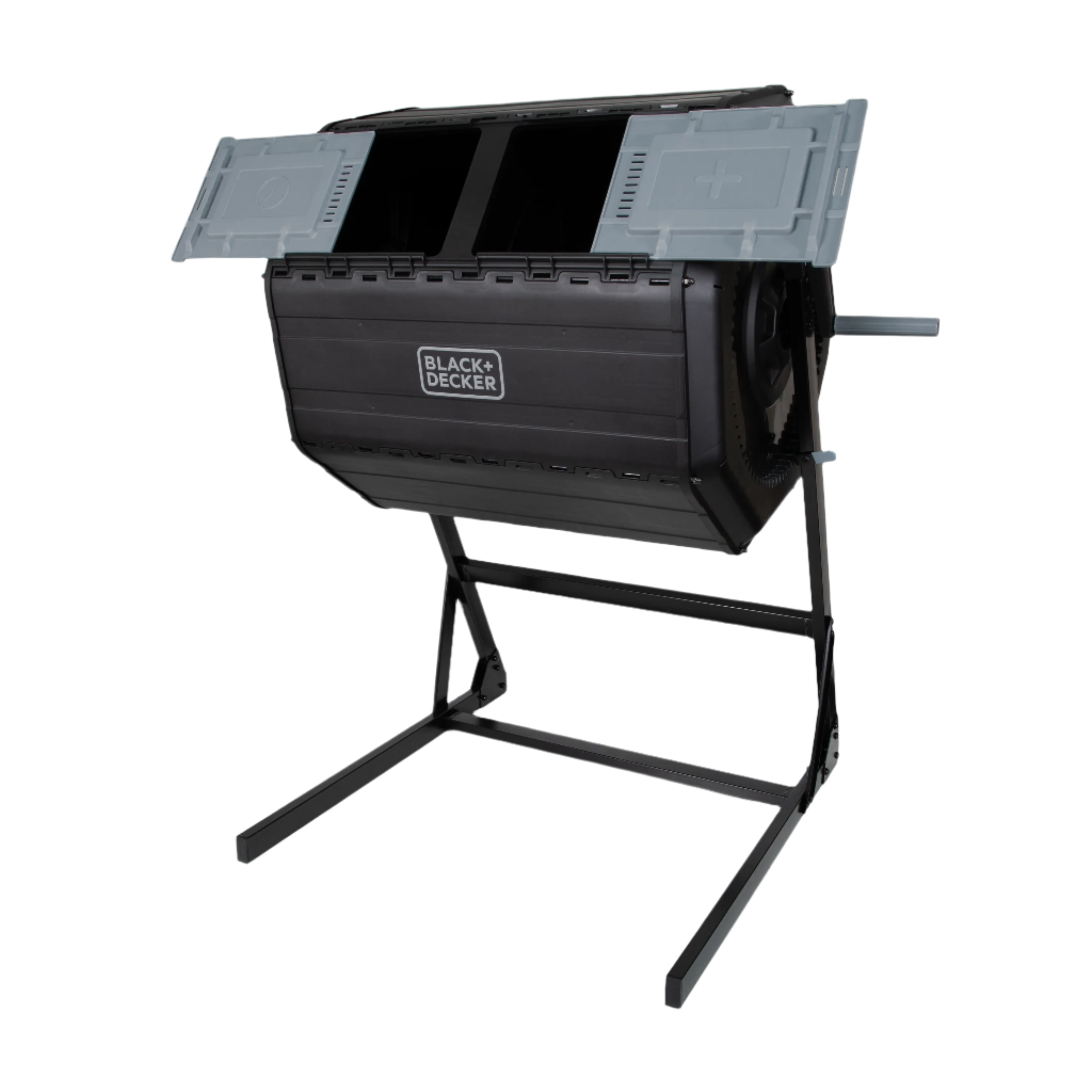 dual chamber tumbling composter