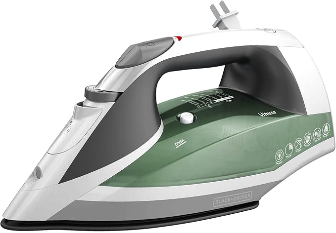  Black-and-decker® Textile Iron, Standard, Green
