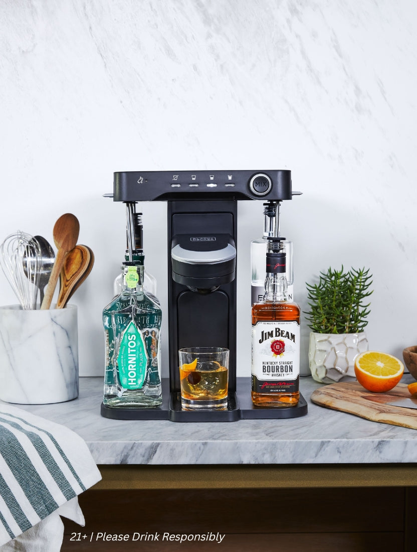 bev by Black-and-decker cocktail maker on a marble table