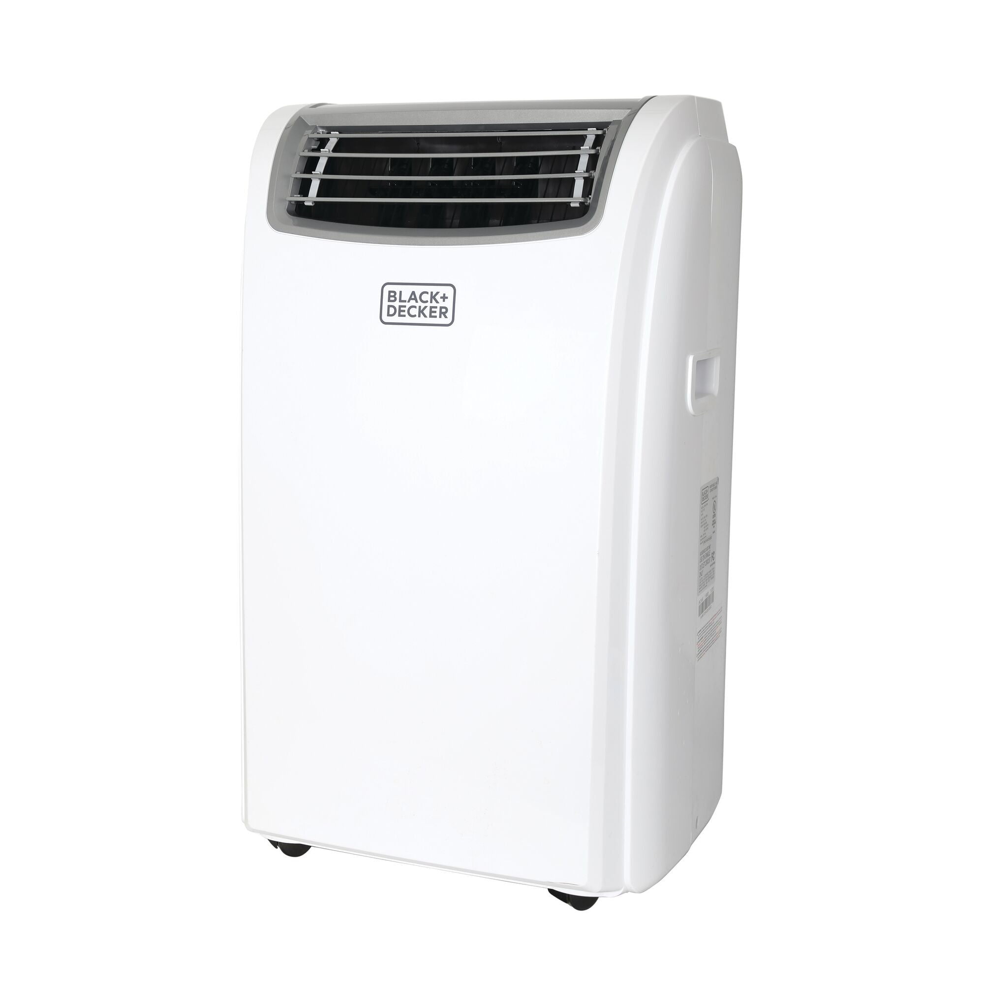 Portable Air Conditioner With Follow Me Remote Control on white background