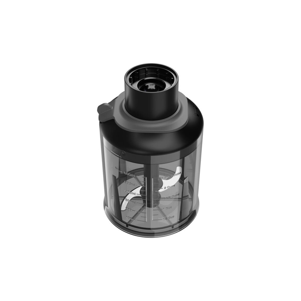 3/4 view of the Black-and-decker kitchen wand food chopper attachment