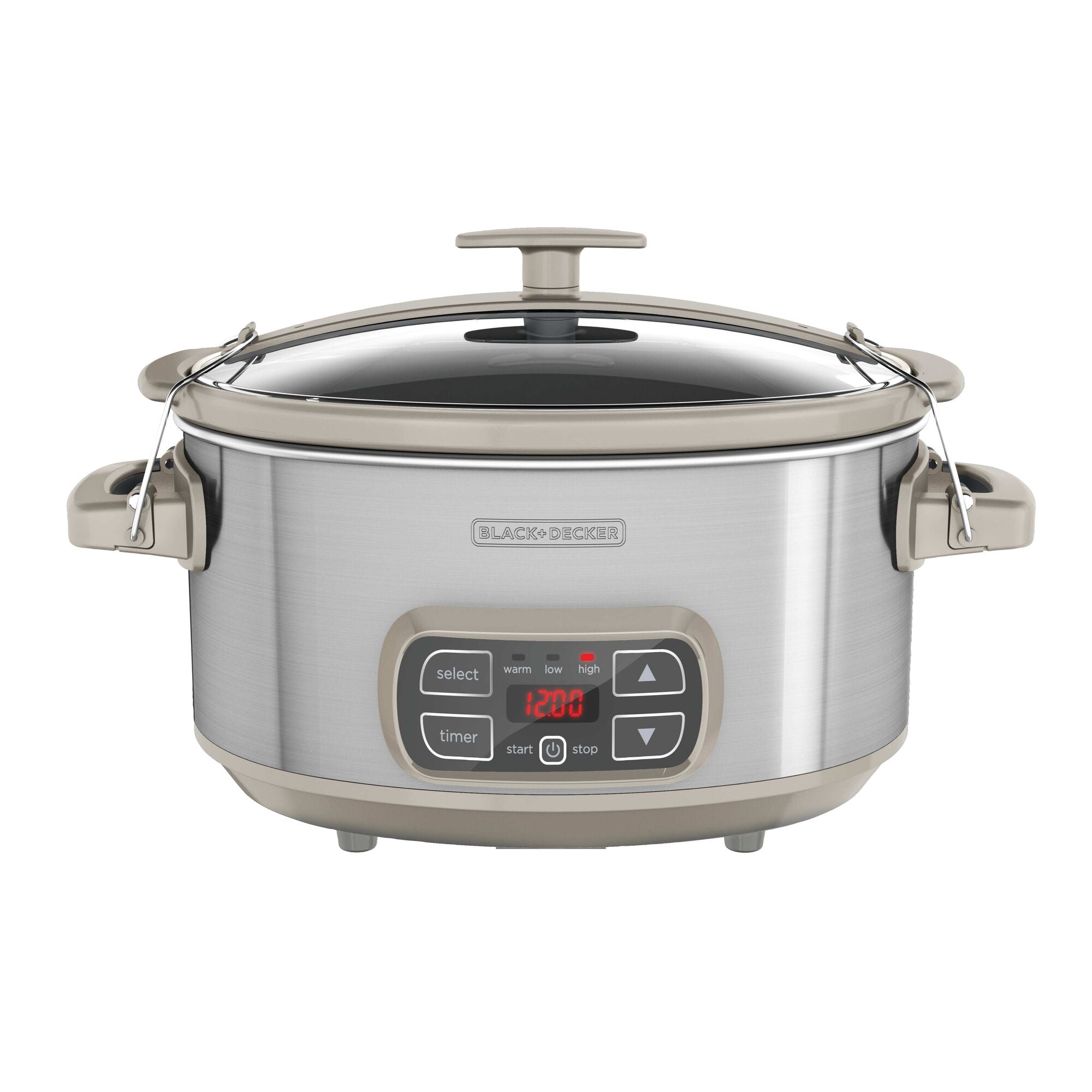 7-Quart Slow Cooker on white background