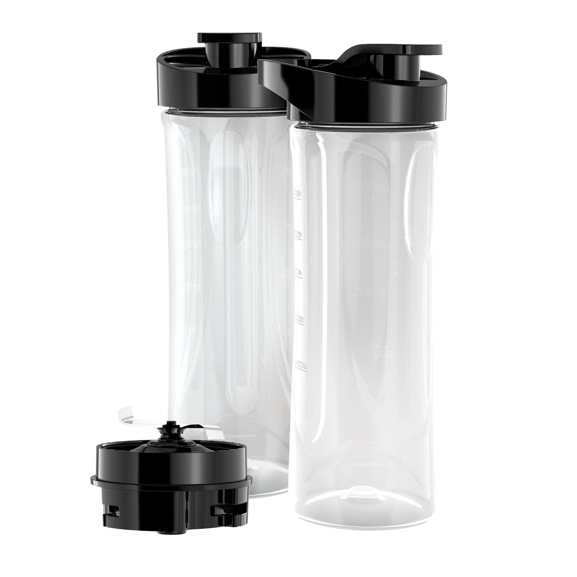 Fusionblade Blender Jars on white background